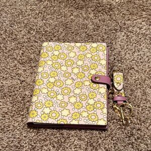 Coach Floral Print Wallet - Yellow and Pink